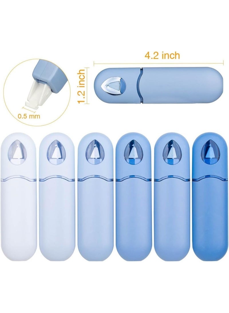 ChicAbode 6pcs أبيض خارج تصحيح الشريط، سهلة الاستخدام تطبيقات للتصحيحات الفورية، تصحيح الشريط موزع للمدرسة، المكتب، ملاحظات، المجلة (الأحمر) - Image 2